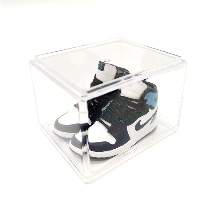 Wholesale Enamel Sneakers Plastic Transparent Box Keychains Ornaments JDC-KC-TuoH008