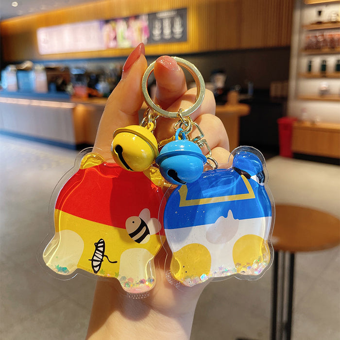 Wholesale Keychains TPU Cute Cartoon Floating Quicksand (M) JDC-KC-MXiong014