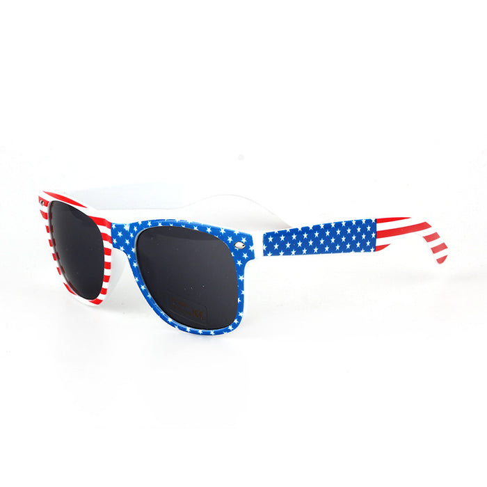 Wholesale 4th of July Clear American Flag Sunglasses Independence Day Sunglasses JDC-SG-ZuoL002