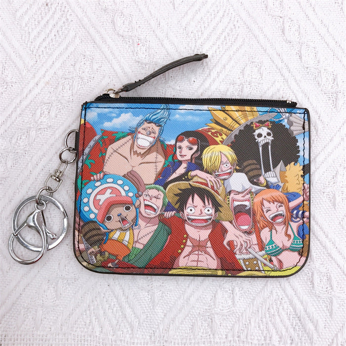 Wholesale Cartoon PU Card Holder Coin Purse Keychain (M) JDC-KC-YaLL010