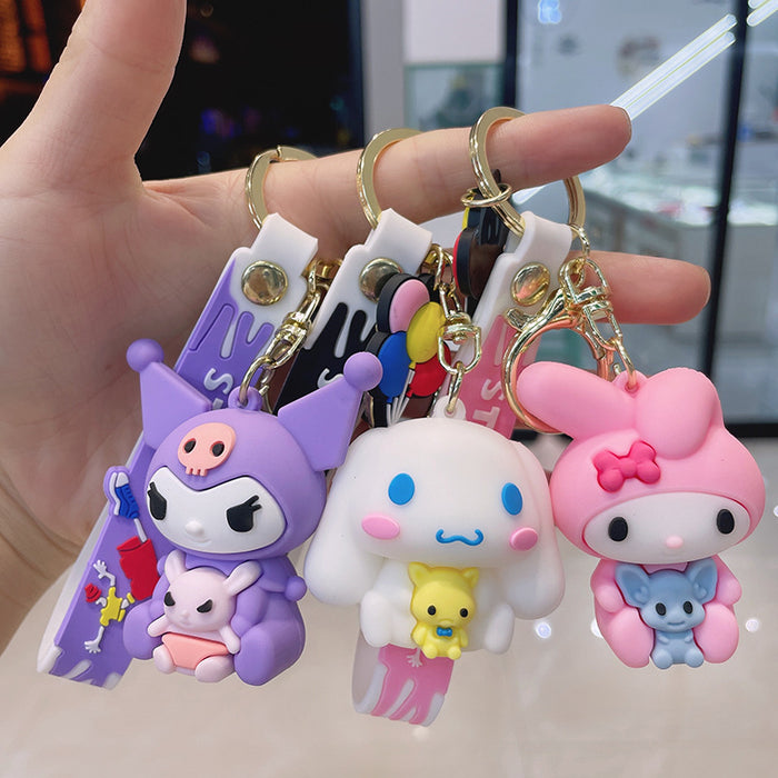 Wholesale Keychain PVC Cute Cartoon Doll Ornament (S) JDC-KC-ChuC004