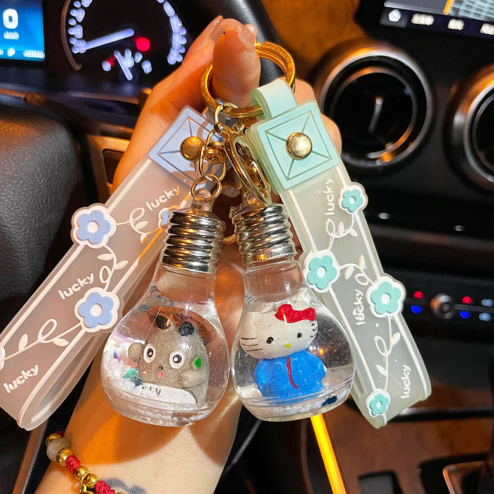 Wholesale Palo Cartoon Oil Key Ring Floating Bulb Keychain JDC-KC-PLuo006