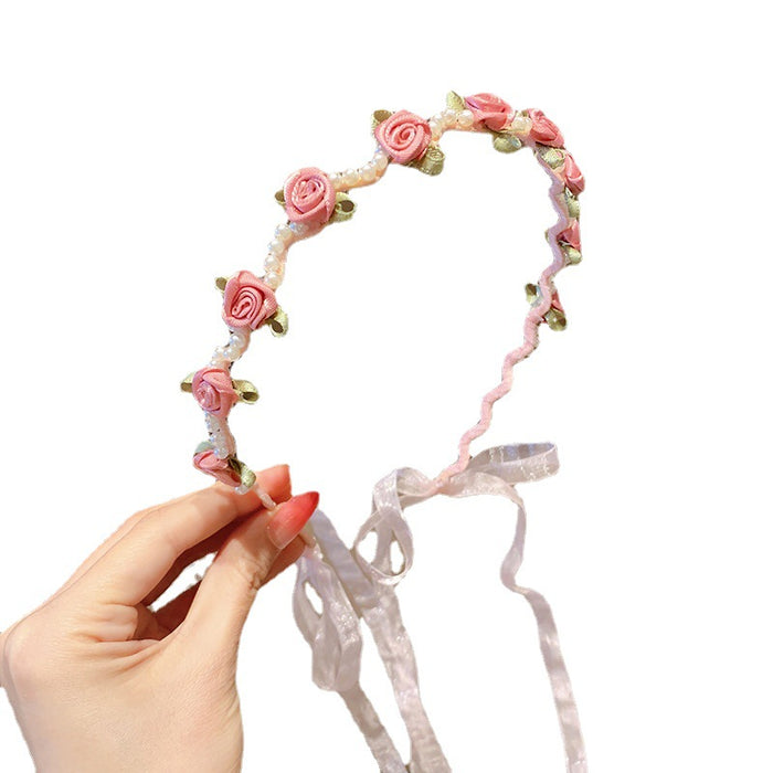 Wholesale headband pearl children princess non-slip MOQ≥2 JDC-HD-MingGe005