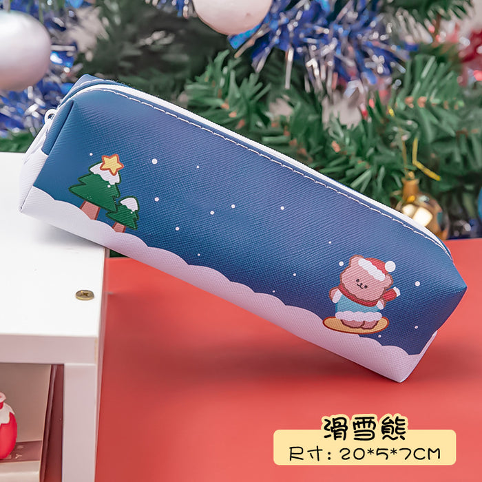 Wholesale pencil case cloth christmas cartoon MOQ≥2 JDC-PB-dichen001