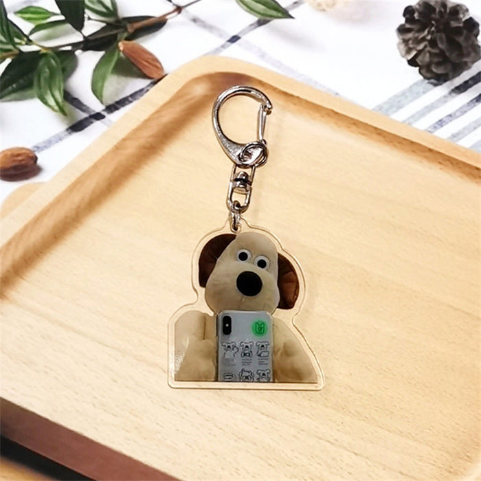 Wholesale Keychain Acrylic Cute Dog Pendant MOQ≥2 JDC-KC-ChuangYin006