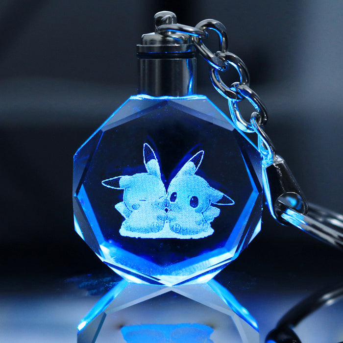 Wholesale Keychains Crystal LED Anime Peripherals Colorful Glow MOQ≥2 (X) JDC-KC-LuoQ002