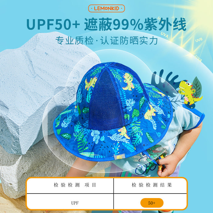 Wholesale Lemon Baby Kids Sunscreen Bucket Hat UV Protection JDC-FH-LM001