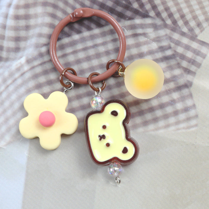 Wholesale Color Flower Animal Acrylic Keychain MOQ≥2 JDC-KC-YChen004