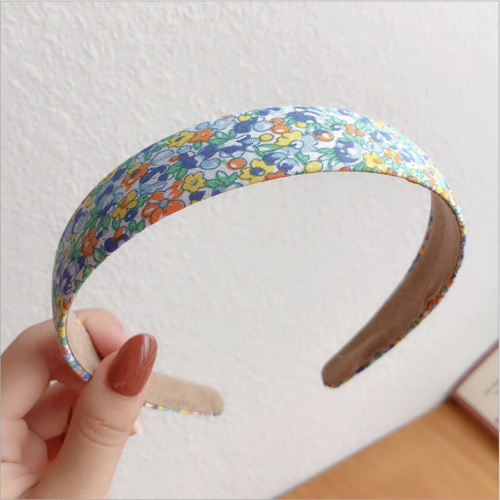 Wholesale headband cloth vitality girl floral plaid MOQ≥2 JDC-HD-SD005