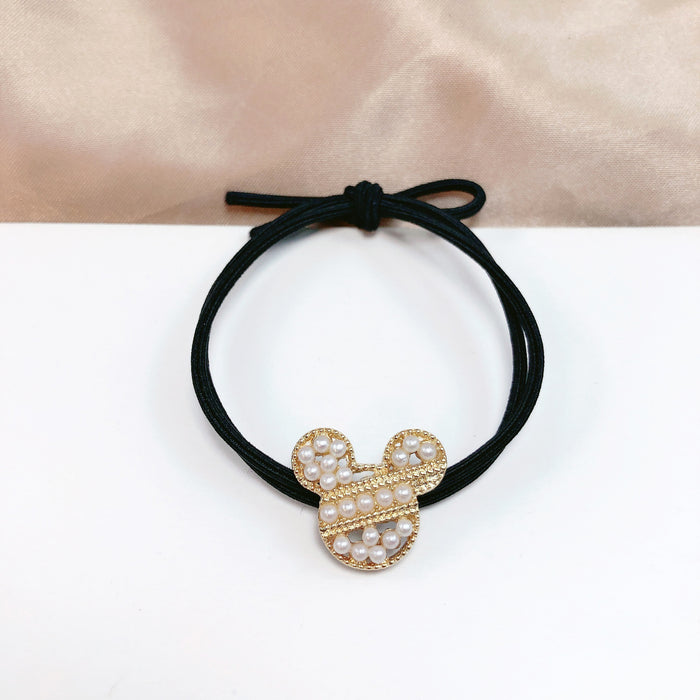 Jewelry WholesaleWholesale rabbit pearl metal hair rope (M) JDC-HS-Jiax024 Hair Scrunchies 佳芯 %variant_option1% %variant_option2% %variant_option3%  Factory Price JoyasDeChina Joyas De China