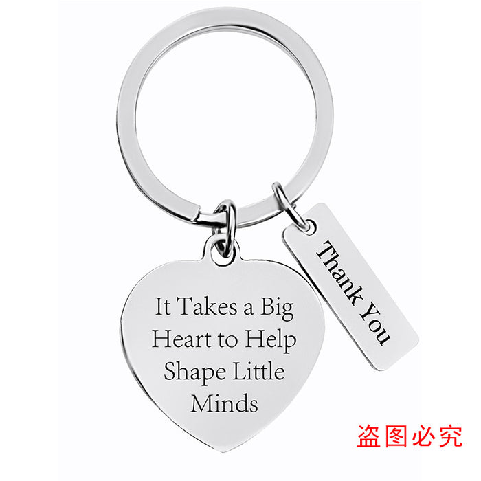 Wholesale Keychain Metal Teacher's Day Graduation Gift JDC-KC-GangGu045