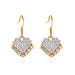 Jewelry WholesaleWholesale colored diamond heart alloy silver needle earrings JDC-ES-D201 Earrings 晴雯 %variant_option1% %variant_option2% %variant_option3%  Factory Price JoyasDeChina Joyas De China