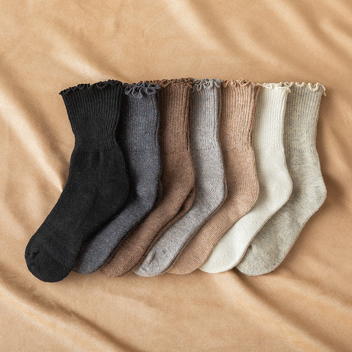 Wholesale Socks Wool Medium Tube Knit Thickening JDC-SK-MD004