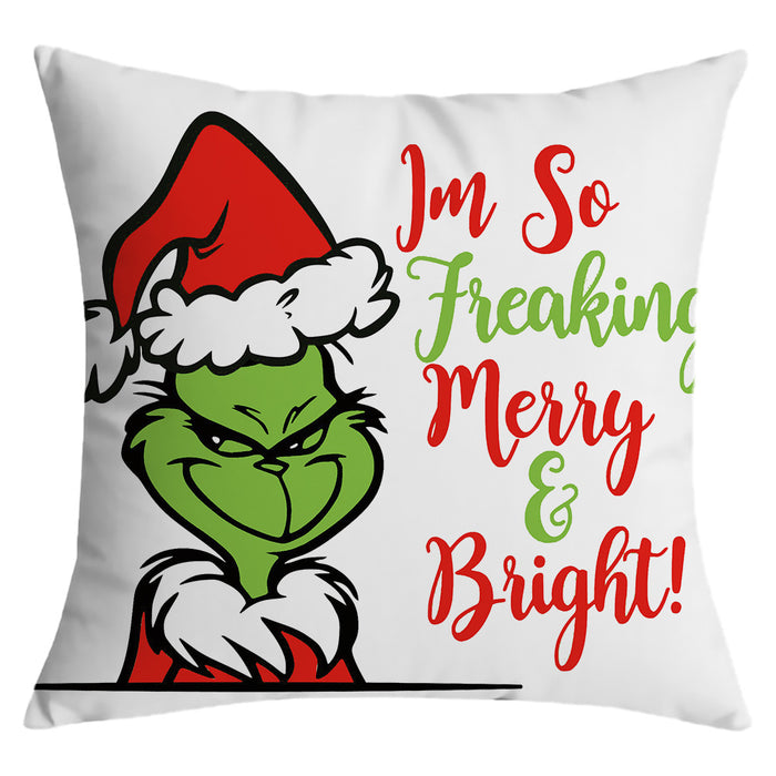 Wholesale Pillow Cover Christmas Print Cushion Cover (M) JDC-PW-Yuchuang001