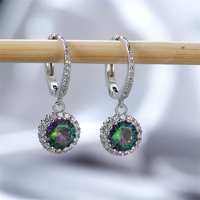 Wholesale color Zircon Earrings JDC-ES-ery006