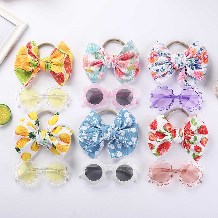 Wholesale Kids Sunglasses Hairband Set UV Protection Toys Sunglasses JDC-SG-BoB005