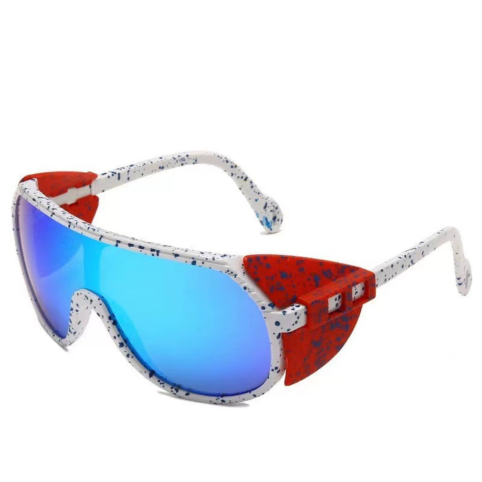 Wholesale Sunglasses PC One Piece Sports Wind Outdoor Riding Sunshade Mirrors MOQ≥2 JDC-SG-ZhuiF002