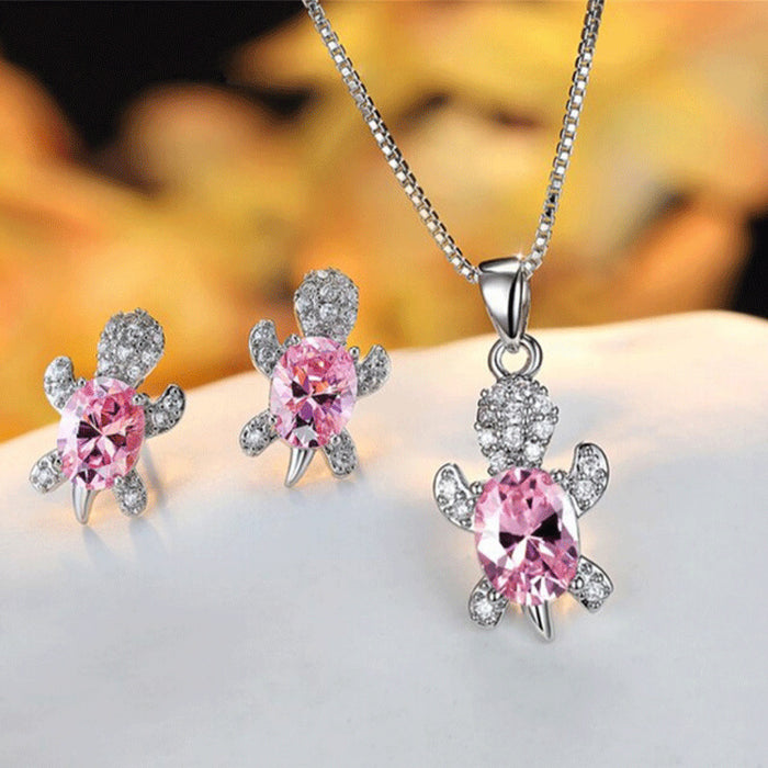 Jewelry WholesaleWholesale women turtle earring necklace set JDS-ES-JYS001 Earrings 静夜思 %variant_option1% %variant_option2% %variant_option3%  Factory Price JoyasDeChina Joyas De China