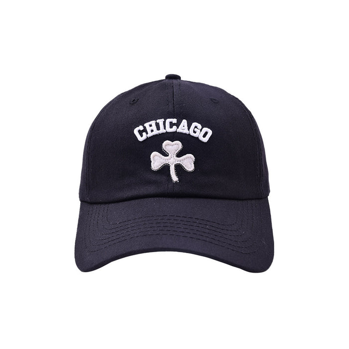 Wholesale Four Leaf Clover Embroidered Cotton Baseball Cap MOQ≥2 JDC-FH-WenR007