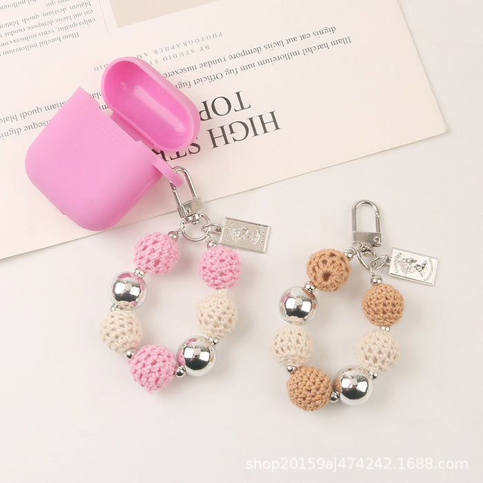 Wholesale Keychain Metal Cute Wool Ball Beads MOQ≥2 JDC-KC-YiHan033