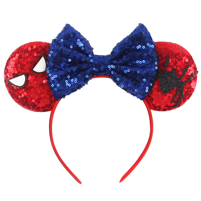 Wholesale Cartoon Buckle Sequin Bow Party Decoration Kids Hairband MOQ≥2 JDC-HD-ZheZe002