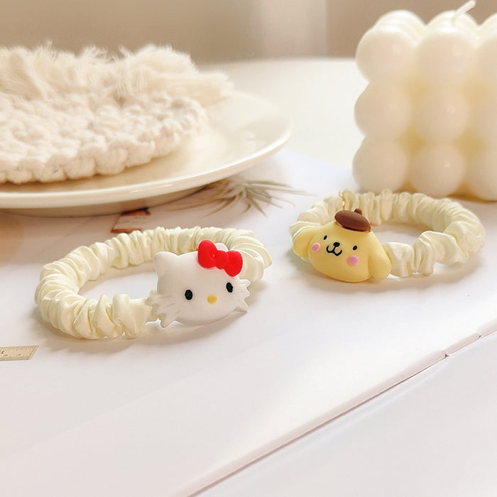 Wholesale cute cartoon small intestine ring small rubber band children's head rope JDC-HS-tengZ003