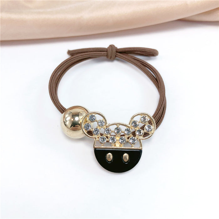 Jewelry WholesaleWholesale Sweet Simple Hair Rope Solid Color Metal Acrylic Rubber Band （M) JDC-HS-Jiax026 Hair Scrunchies 佳芯 %variant_option1% %variant_option2% %variant_option3%  Factory Price JoyasDeChina Joyas De China