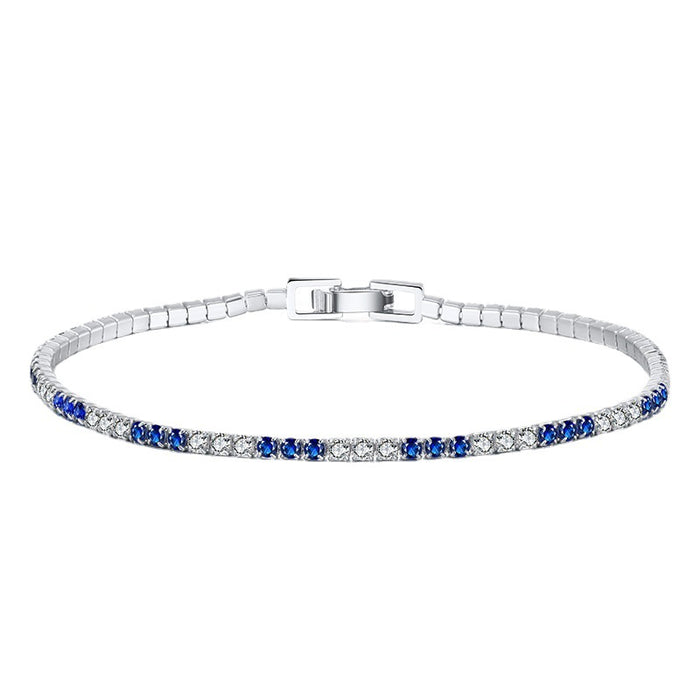 Jewelry WholesaleWholesale S925 Sterling Silver Bracelet full diamond tennis chain JDC-BT-ShangD002 Bracelet 尚达 %variant_option1% %variant_option2% %variant_option3%  Factory Price JoyasDeChina Joyas De China