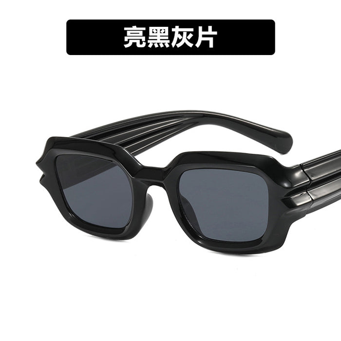 Wholesale hip hop sunglasses irregular personality niche trendy concave shape JDC-SG-KD181