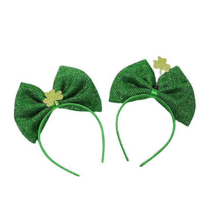 Wholesale Bow Headband Party Headwear Clover JDC-HD-Mais001