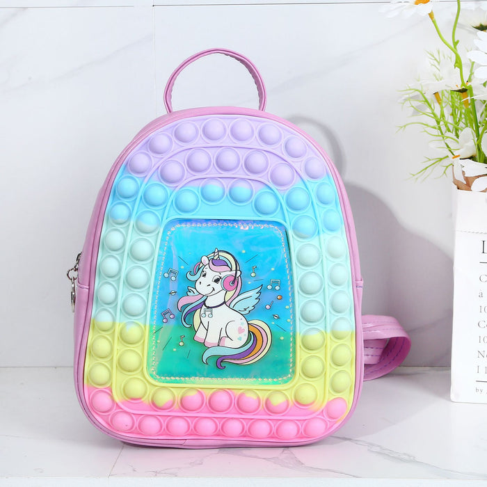 Wholesale Children Bag Silicone Last Mouse Lost Unicorn MOQ≥3 JDC-BP-Chenzi002