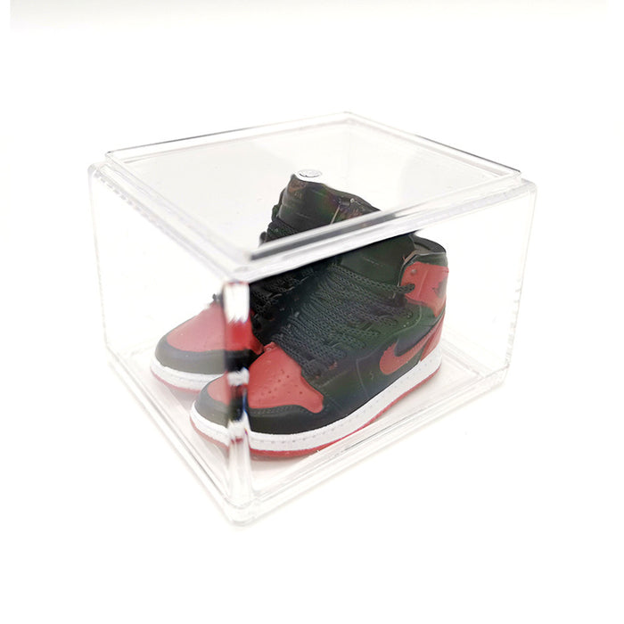 Wholesale Enamel Sneakers Plastic Transparent Box Keychains Ornaments JDC-KC-TuoH008