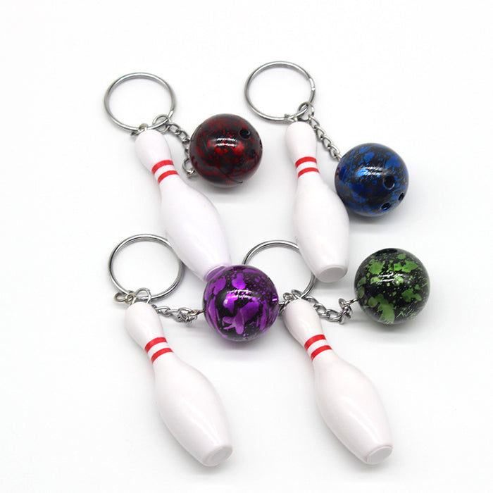 Jewelry WholesaleWholesale PVC Bowling Keychain MOQ≥2 JDC-KC-XXing005 Keychains 熙兴 %variant_option1% %variant_option2% %variant_option3%  Factory Price JoyasDeChina Joyas De China