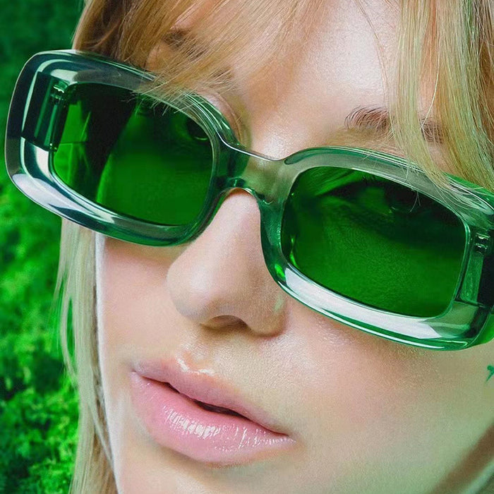 Wholesale Resin Lens Square Jelly Color Sunglasses JDC-SG-KD182