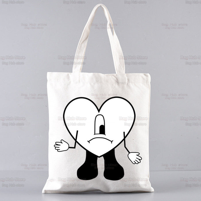 Wholesale Handbag Canvas Cute Cartoon Printing Shopping Bag (F) JDC-HB-Aike001