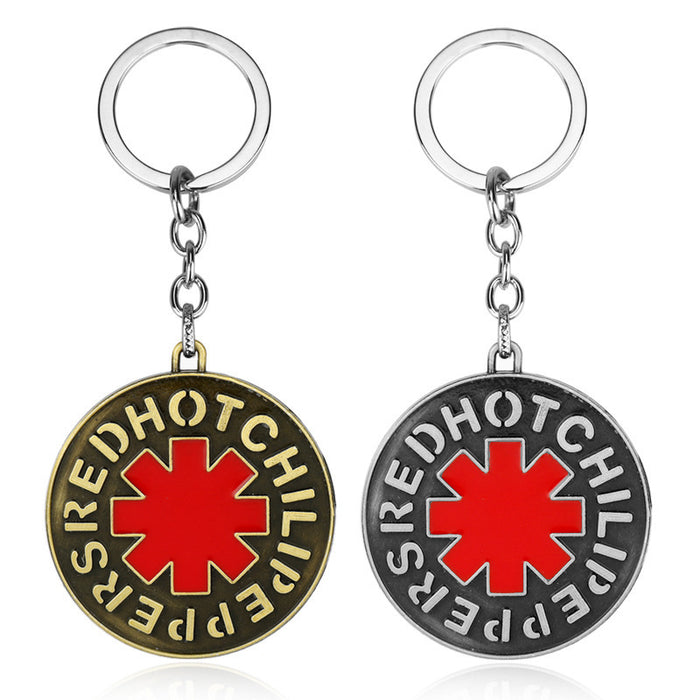 Jewelry WholesaleWholesale Rock Band Red Hot Chili Peppers Alloy Keychain JDC-KC-AWen010 Keychains 艾文 %variant_option1% %variant_option2% %variant_option3%  Factory Price JoyasDeChina Joyas De China