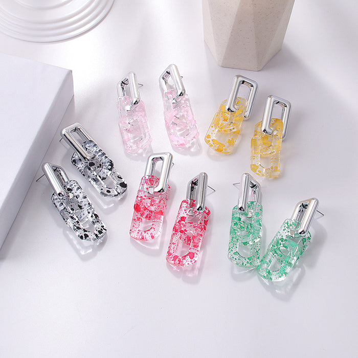 Jewelry WholesaleWholesale confectionery transparent color earrings JDC-ES-GSYN004 Earrings 亿鸟 %variant_option1% %variant_option2% %variant_option3%  Factory Price JoyasDeChina Joyas De China