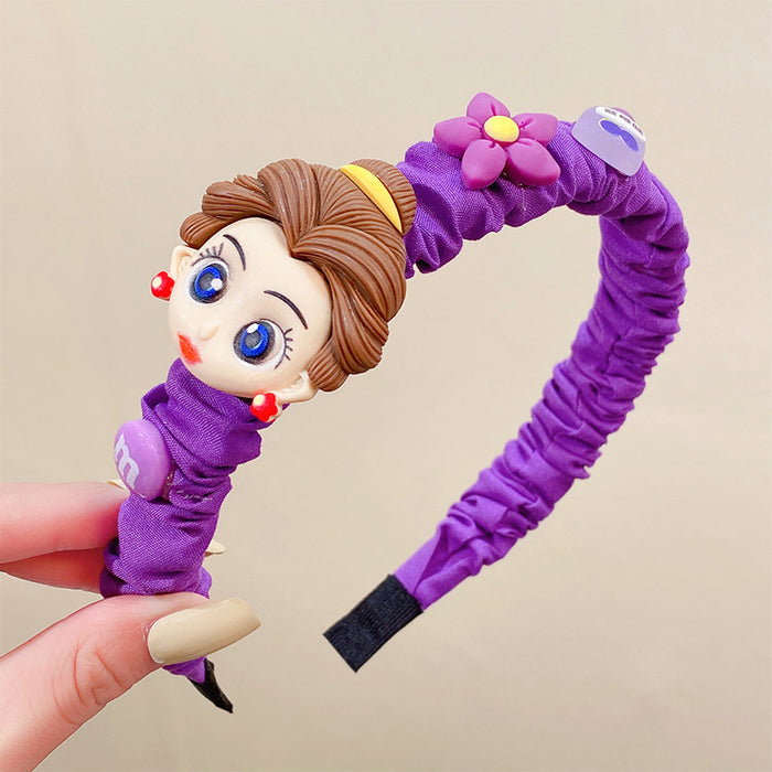 Jewelry WholesaleWholesale children's cute cartoon pleated Headband JDC-HD-i133 Headband 溪南 %variant_option1% %variant_option2% %variant_option3%  Factory Price JoyasDeChina Joyas De China