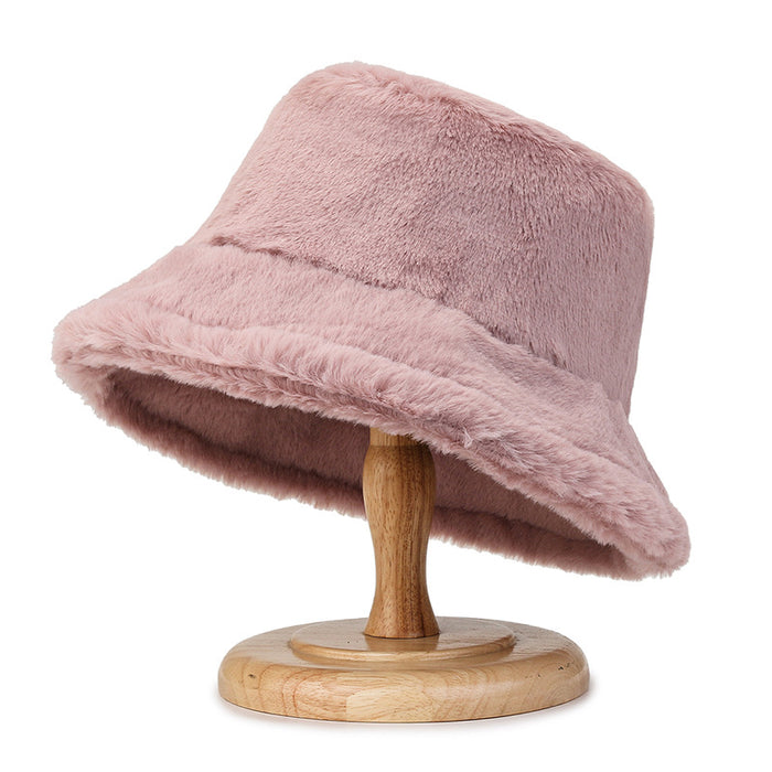 Wholesale Hats Wool Plush Solid Color Bucket Hat JDC-FH-JZhuo003