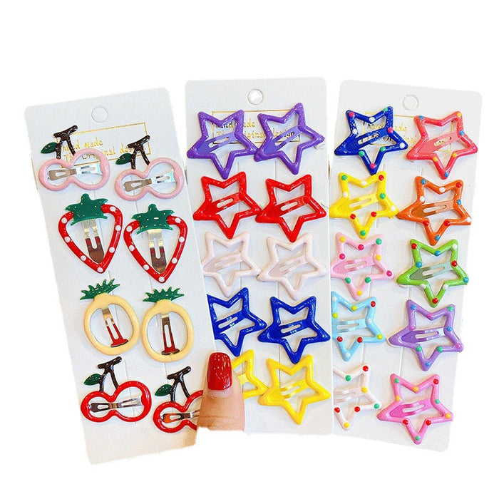 Jewelry WholesaleWholesale children's lovely star hair clip JDC-HC-DingS001 Hair Clips 鼎硕 %variant_option1% %variant_option2% %variant_option3%  Factory Price JoyasDeChina Joyas De China