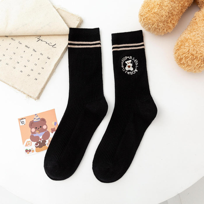 Wholesale Socks Cotton Cute Bear Socks JDC-SK-JTing008