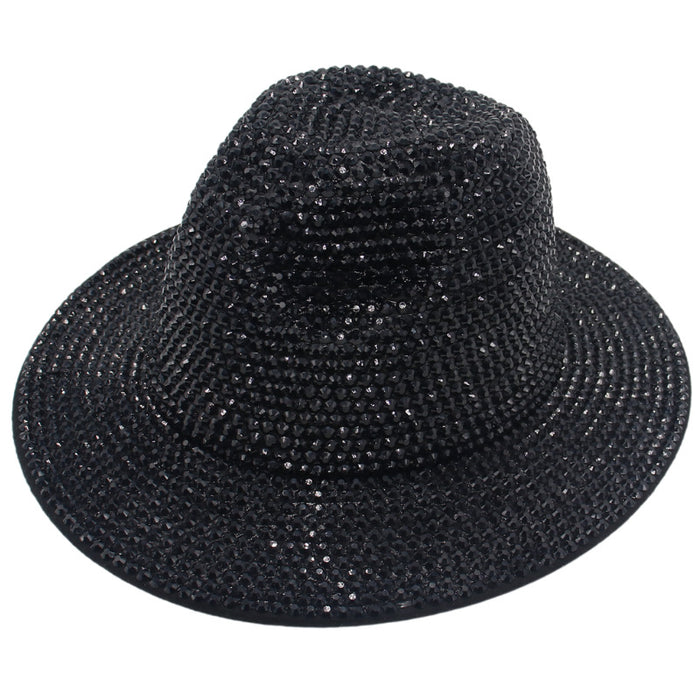 Wholesale Rhinestone Cotton Jazz Hat JDC-FH-HanDi006