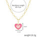 Jewelry WholesaleWholesale Premium Drop Oil Alloy Love Pendant Necklace JDC-NE-GSJY008 Necklaces 嘉溢 %variant_option1% %variant_option2% %variant_option3%  Factory Price JoyasDeChina Joyas De China