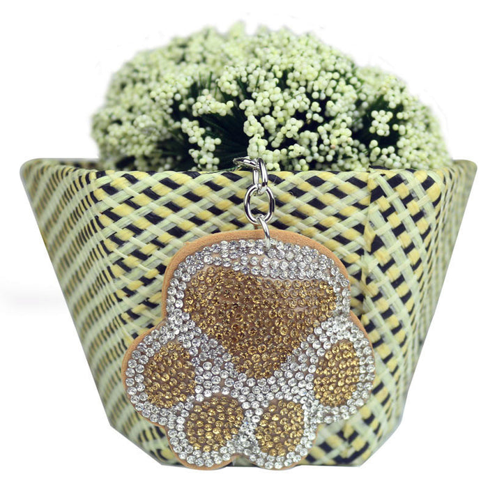 Llavero de aleación de aleaciones de diamantes al por mayor JDC-KC-Huisen006