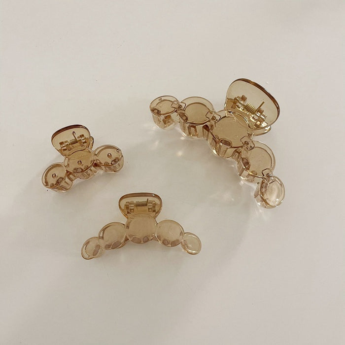 Wholesale Hair Clips Brown Resin JDC-HC-YJM019