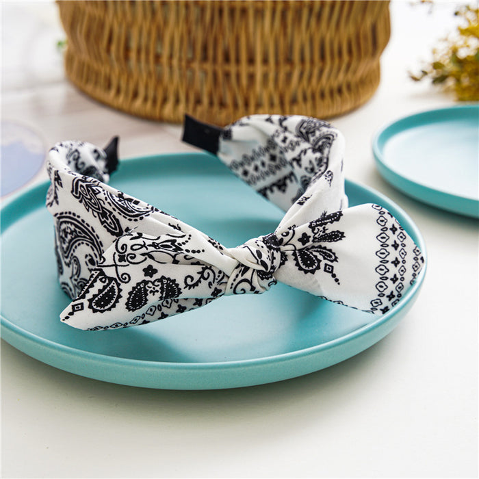 Wholesale Headband Fabric Bow JDC-HD-ST001