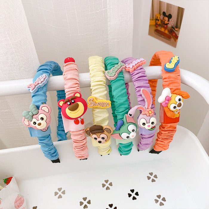 Wholesale Headband Plastic Kids Candy Pleated Cute JDC-HD-MeiS001