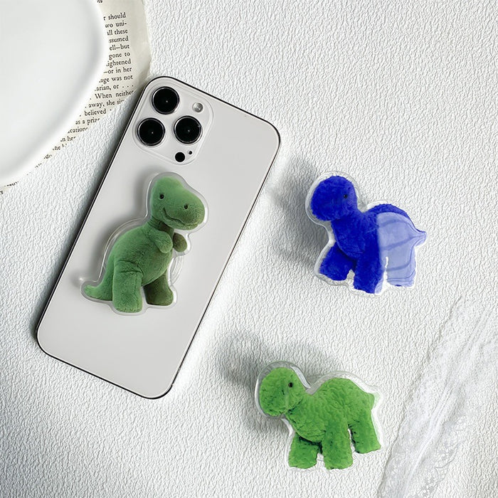 Wholesale Grips Silicone Small Dinosaur Paste Adhesive Retractable Phone Holder JDC-PS-BaiY023