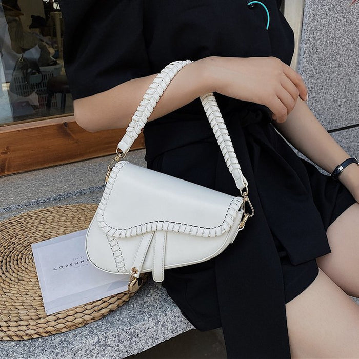 Wholesale Shoulder Bag PU Underarm Saddle Bag Diagonal Cross JDC-SD-Zhengn003