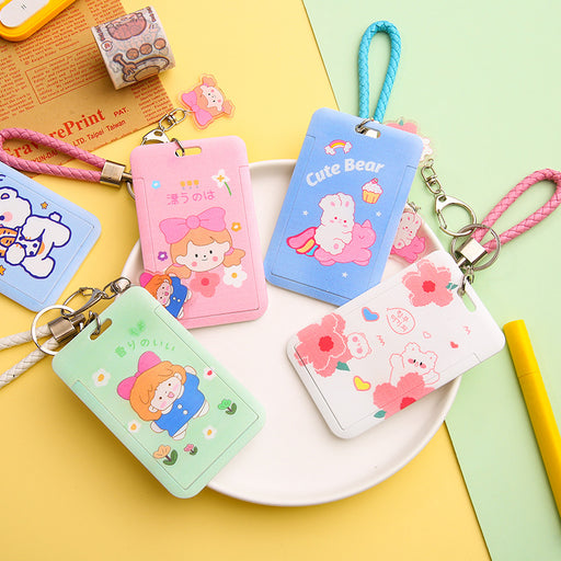 Jewelry WholesaleWholesale Plastic PU Bus Card Holder Keychain JDC-KC-Gangs002 Keychains 港升 %variant_option1% %variant_option2% %variant_option3%  Factory Price JoyasDeChina Joyas De China